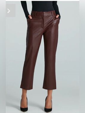 COMMANDO FAUX LEATHER 7/8 TROUSER 7/8 LENGTH SIZE MEDIUM IN OXBLOOD